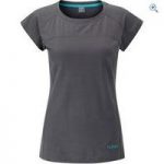 Rab Women’s Runout Tee – Size: 12 – Colour: Grey And Black