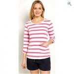 Weird Fish Women’s Bollywood Stripe Long Sleeve T-Shirt – Size: 14 – Colour: Hot Pink