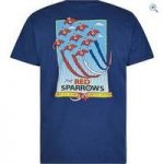 Weird Fish Men’s ‘Red Sparrows’ T-Shirt – Size: L – Colour: Ensign Blue