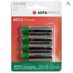 AgfaPhoto AA Ni-MH 1300 Rechargeable Batteries (4 pack)