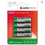 AgfaPhoto AA Ni-MH 2700 Rechargeable Batteries (4 pack)
