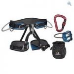 Climb X Pilot Harness and Belay Set – Size: M – Colour: Assorted