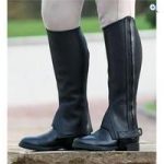 Shires Performance Cantley Leather Half Chaps – Size: S – Colour: Black