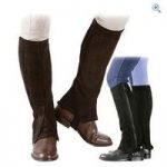 Shires Childrens Suede Half Chaps – Size: S – Colour: Brown