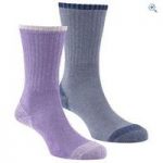 Hi Gear Women’s Walking Socks (2 Pair Pack) – Size: L – Colour: BLUE-LAVENDAR