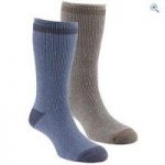 GO Outdoors Men’s Heat Trap Socks (2 pair pack) – Size: M – Colour: NAVY-TAUPE