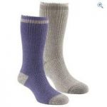 GO Outdoors Women’s Heat Trap Socks (2 pair pack) – Size: L – Colour: OAT-LAVENDAR