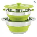 Outwell Collaps Pot with Colander (4.5 litre) – Colour: Green